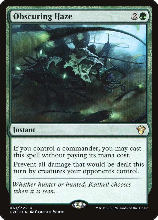 MTG Card Title: Obscuring Haze C20/61