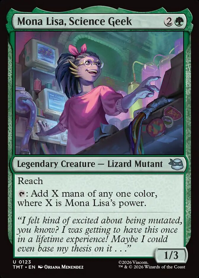 MTG Card Title: Mona Lisa, Science Geek TMT/123