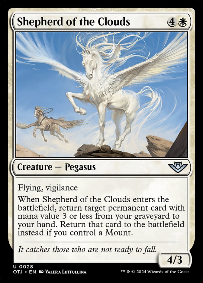 MTG Card Title: Shepherd of the Clouds OTJ/28