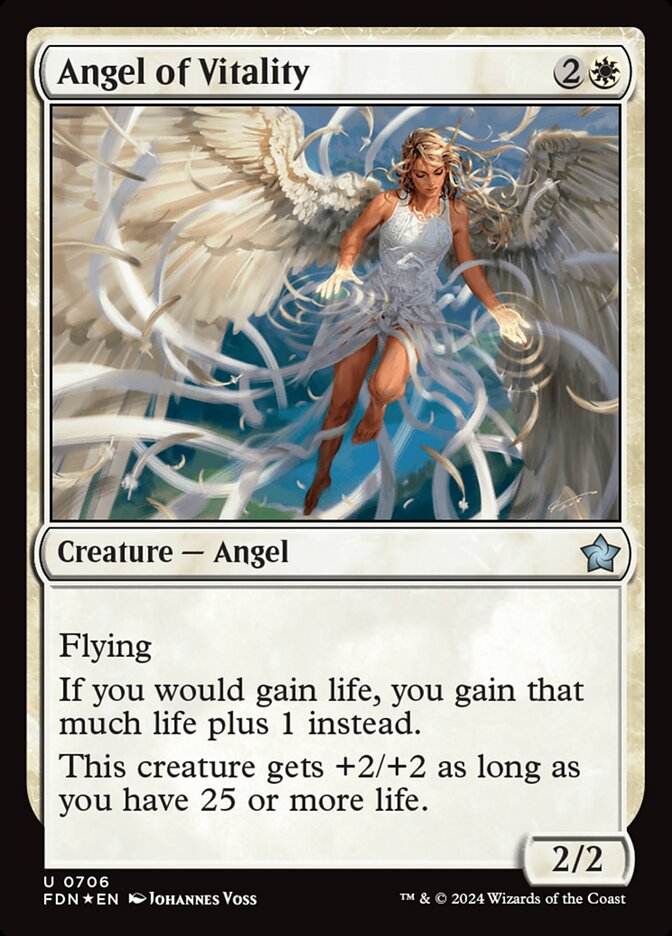 MTG Card Title: Angel of Vitality FDN/706