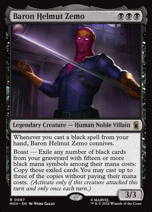 MTG Card Title: Baron Helmut Zemo MSH/87