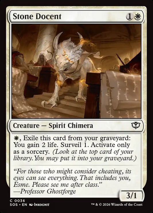 MTG Card Title: Stone Docent SOS/36