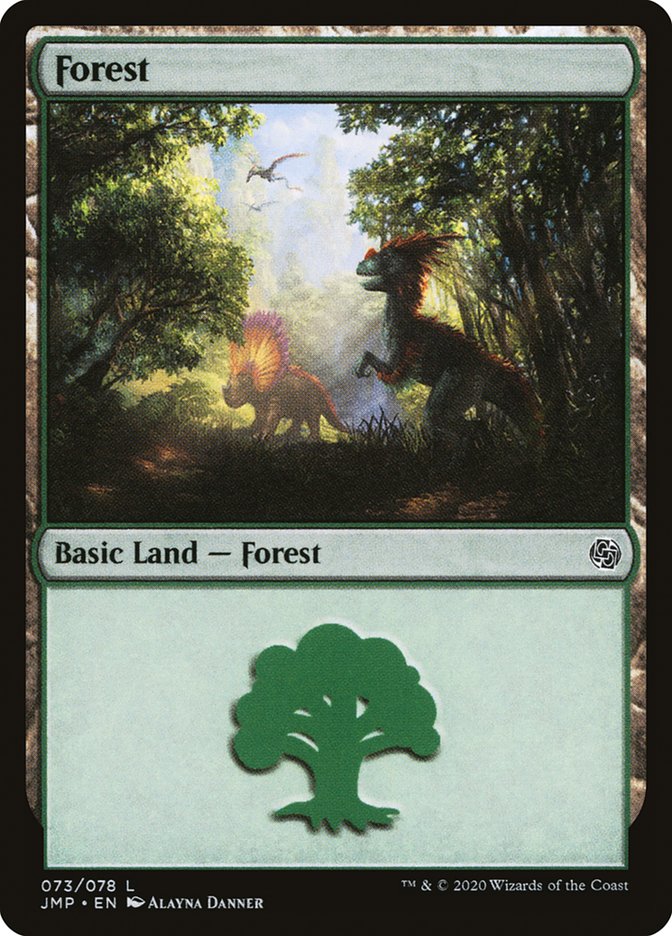 MTG Card Title: Forest JMP/73