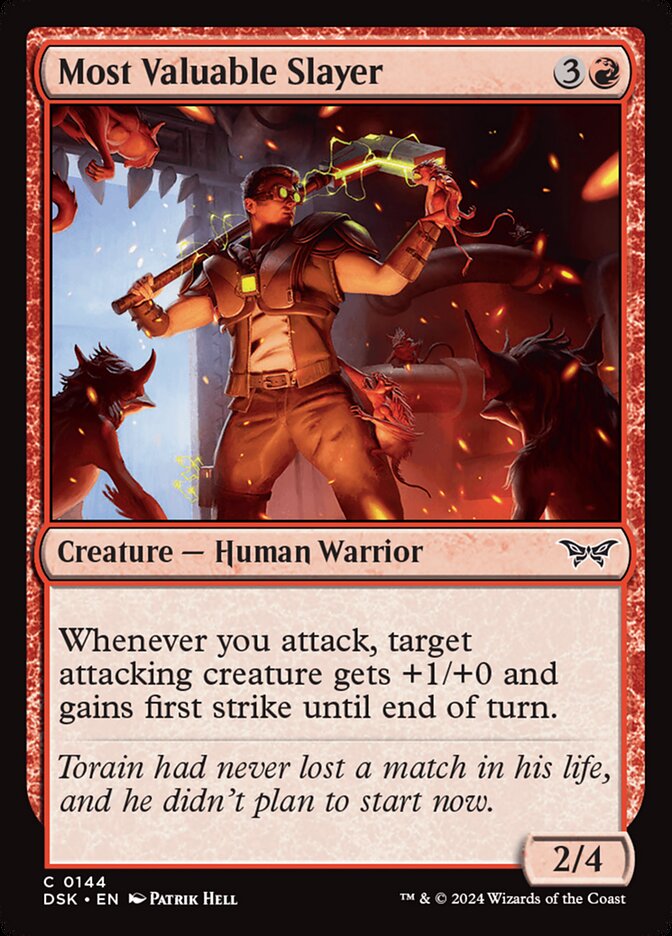 MTG Card Title: Most Valuable Slayer DSK/144