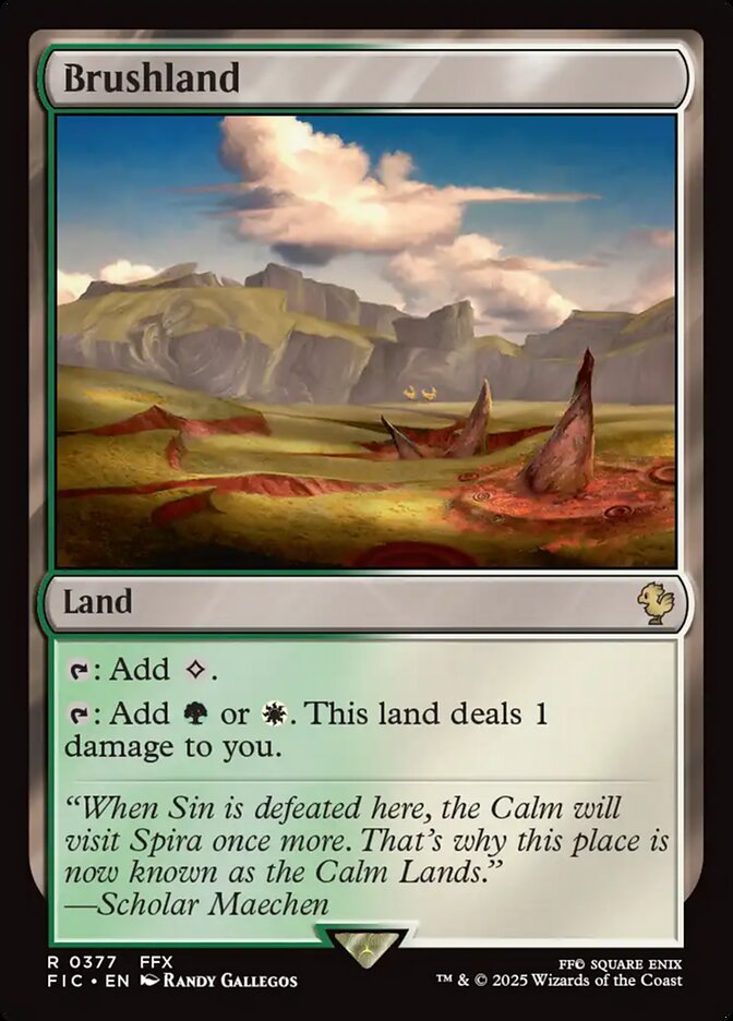 MTG Card Title: Brushland FIC/377