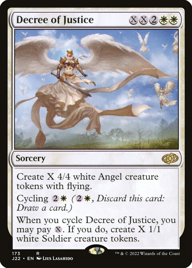 MTG Card Title: Decree of Justice J22/173