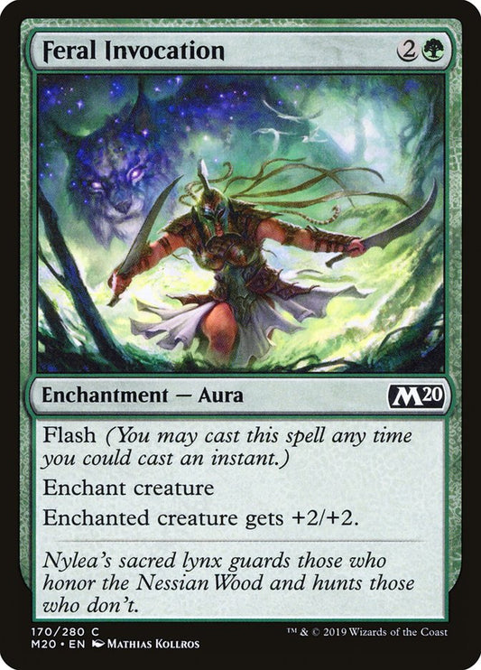 MTG Card Title: Feral Invocation M20/170