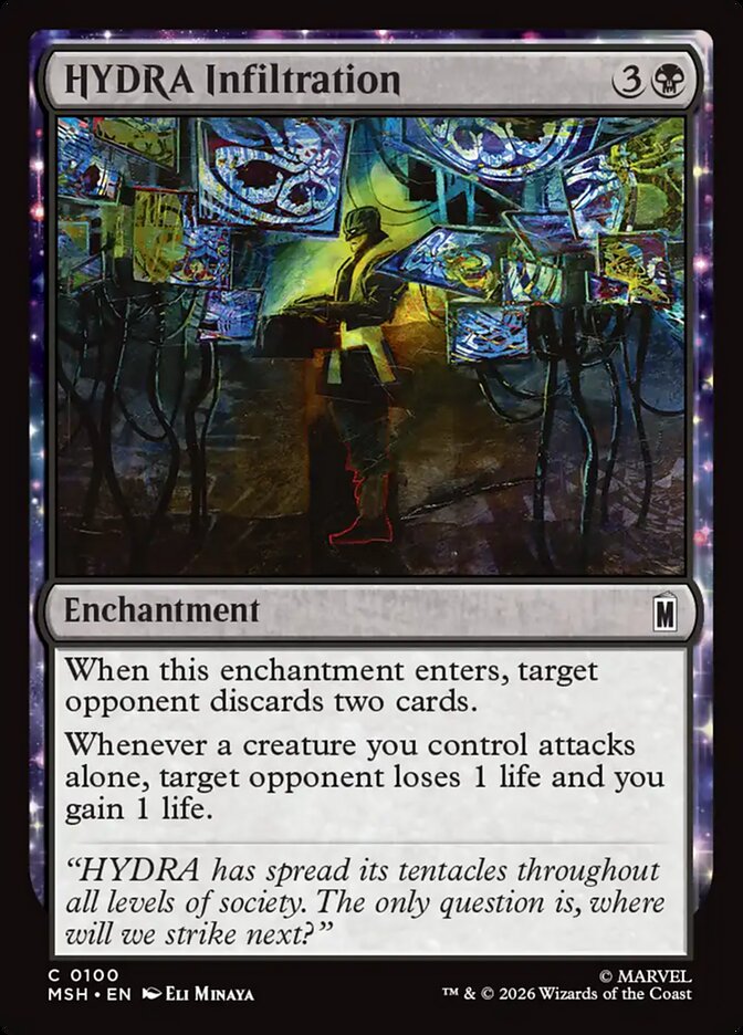 MTG Card Title: HYDRA Infiltration MSH/100