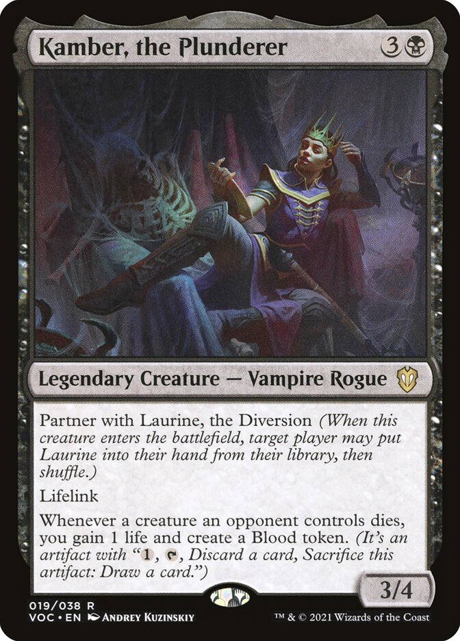 MTG Card Title: Kamber, the Plunderer VOC/19