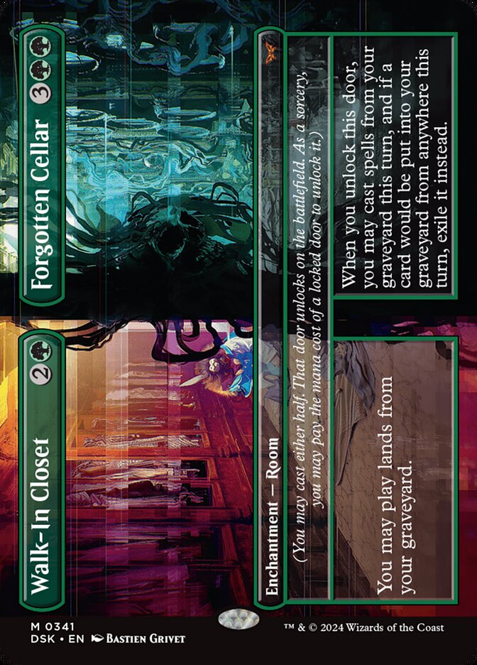 MTG Card Title: Walk-In Closet // Forgotten Cellar DSK/341