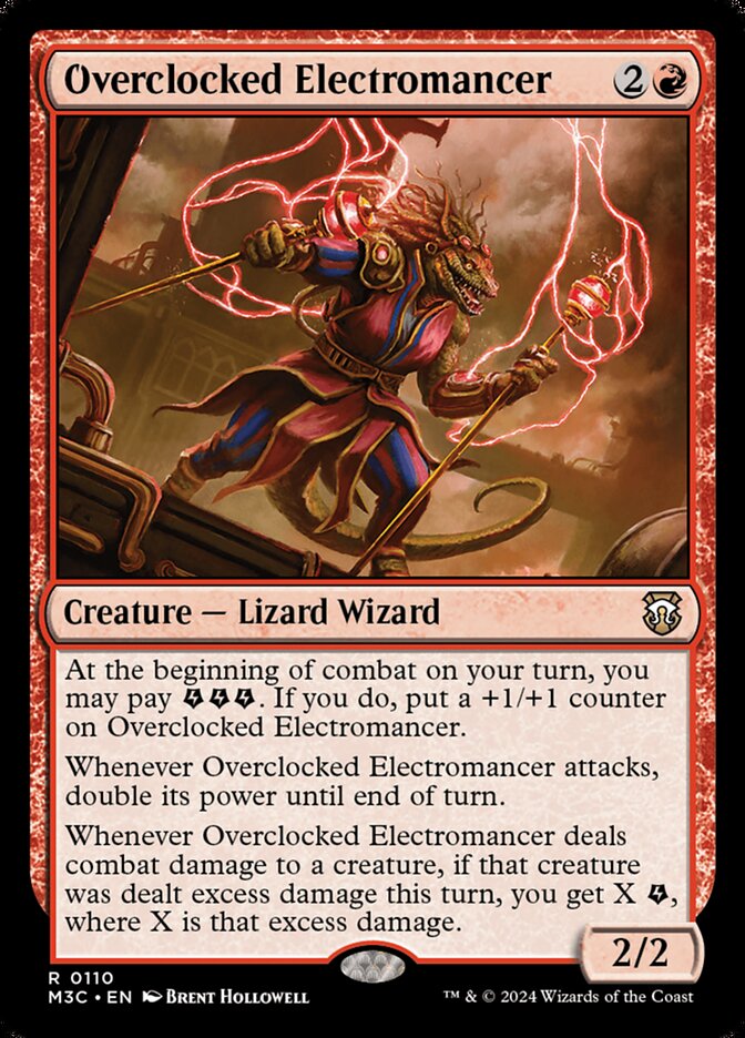 MTG Card Title: Overclocked Electromancer M3C/110