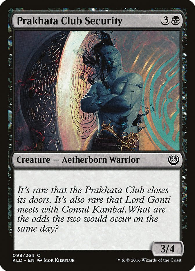 MTG Card Title: Prakhata Club Security KLD/98