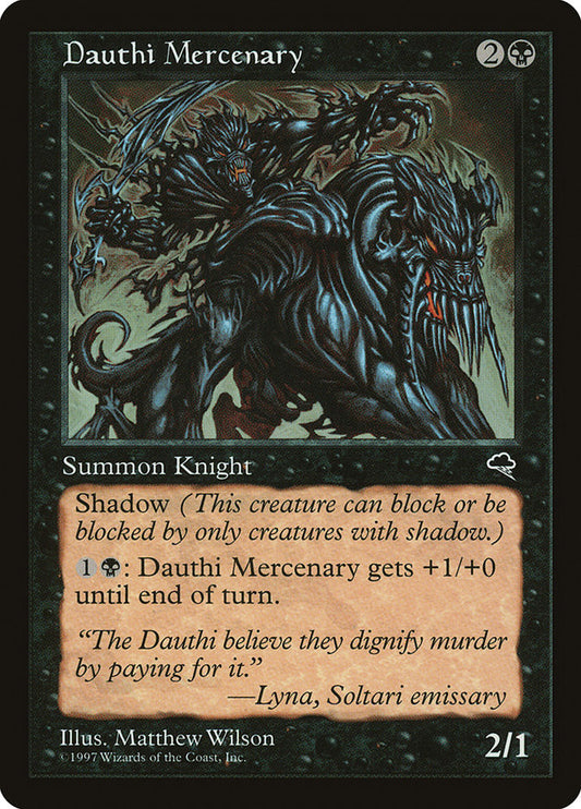 MTG Card Title: Dauthi Mercenary TMP/124