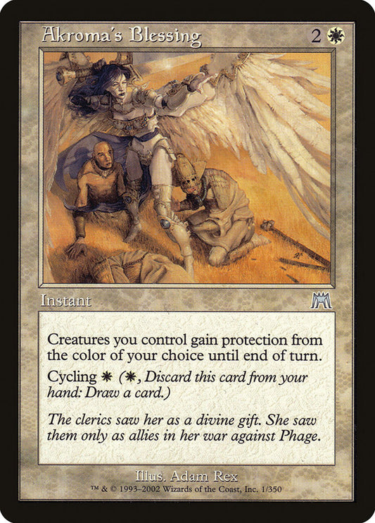 MTG Card Title: Akroma's Blessing ONS/1