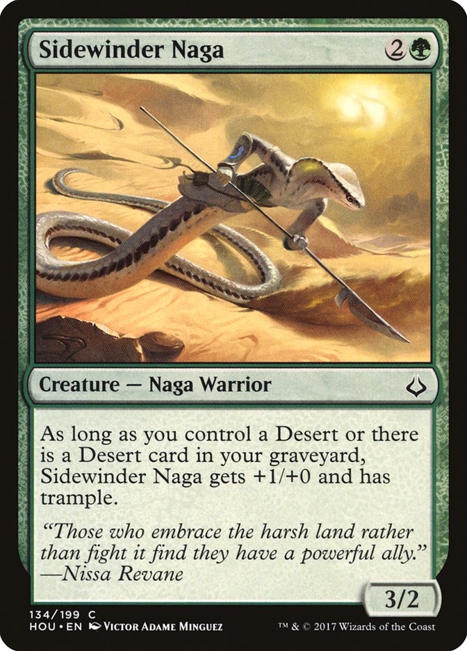 MTG Card Title: Sidewinder Naga HOU/134