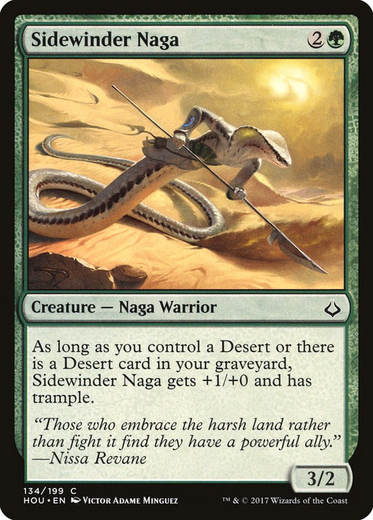 MTG Card Title: Sidewinder Naga HOU/134