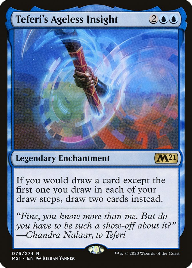 MTG Card Title: Teferi's Ageless Insight M21/76