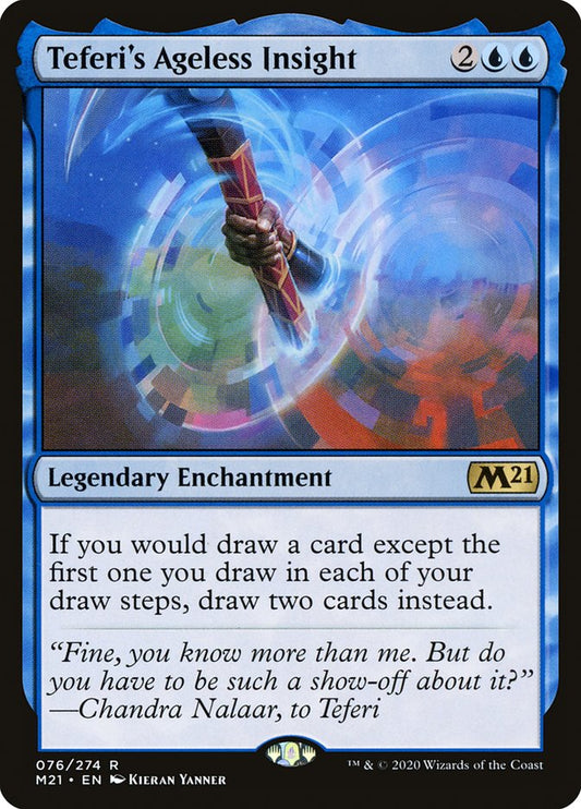 MTG Card Title: Teferi's Ageless Insight M21/76