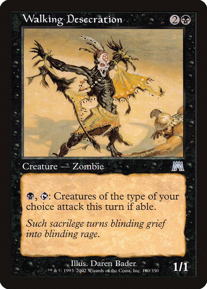 MTG Card Title: Walking Desecration ONS/180