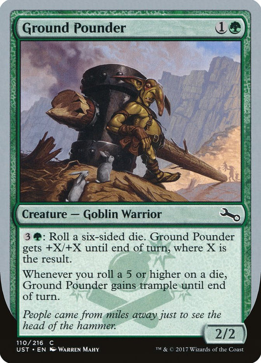 MTG Card Title: Ground Pounder UST/110