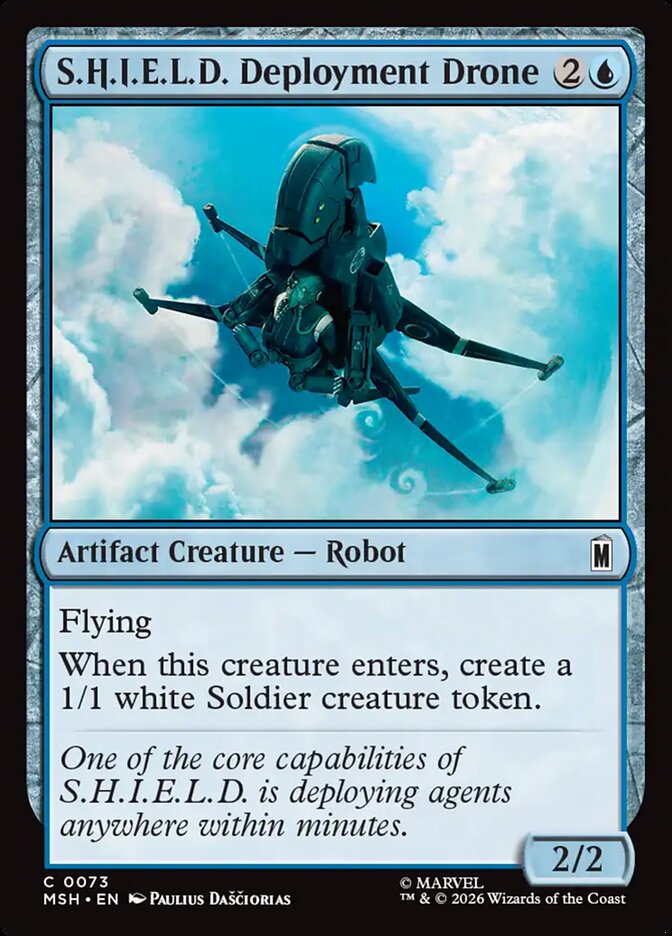 MTG Card Title: S.H.I.E.L.D. Deployment Drone MSH/73
