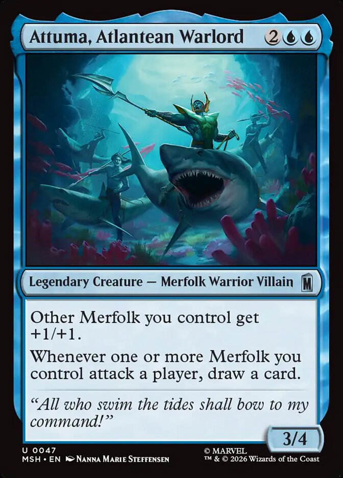 MTG Card Title: Attuma, Atlantean Warlord MSH/47