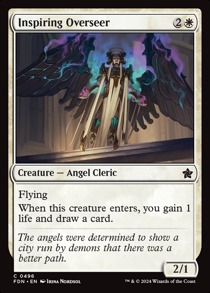 MTG Card Title: Inspiring Overseer FDN/496
