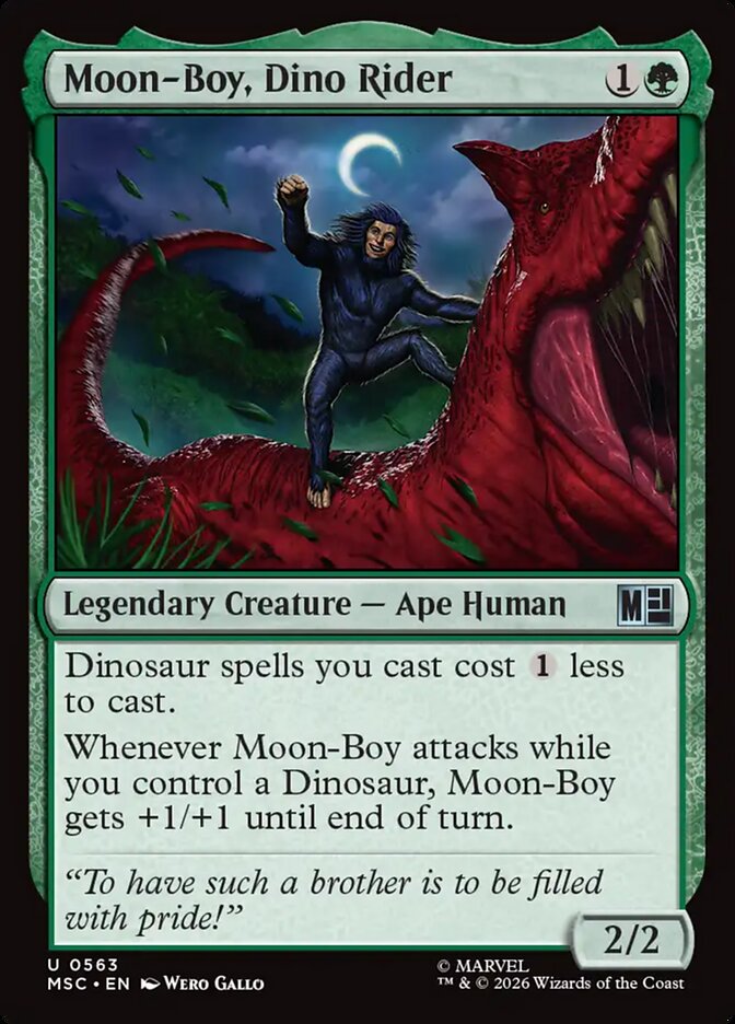 MTG Card Title: Moon-Boy, Dino Rider MSC/563