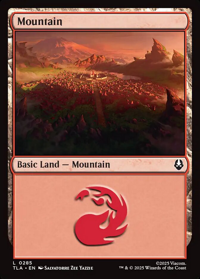 MTG Card Title: Mountain TLA/285