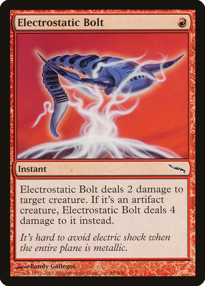 MTG Card Title: Electrostatic Bolt MRD/89
