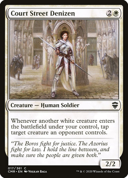 MTG Card Title: Court Street Denizen CMR/17