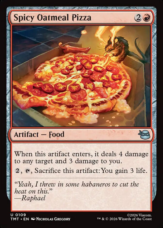 MTG Card Title: Spicy Oatmeal Pizza TMT/109