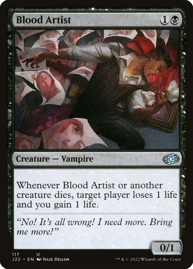 MTG Card Title: Blood Artist J22/117