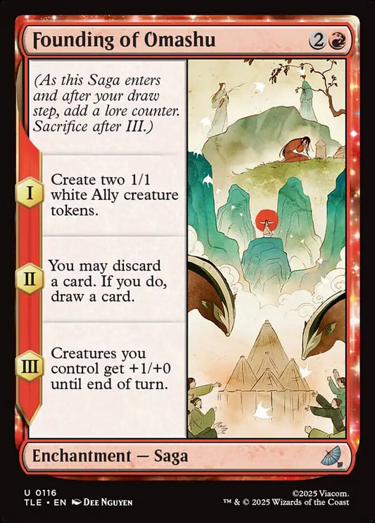 MTG Card Title: Founding of Omashu TLE/116