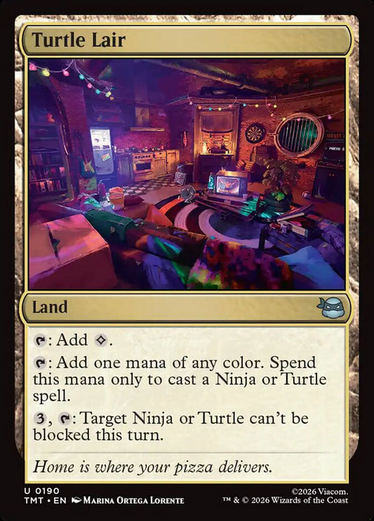 MTG Card Title: Turtle Lair TMT/190