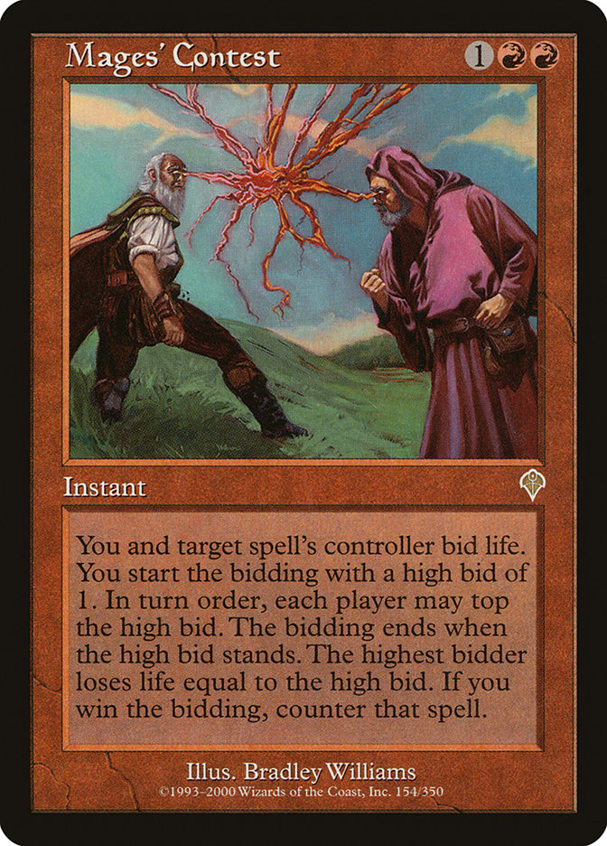 MTG Card Title: Mages' Contest INV/154
