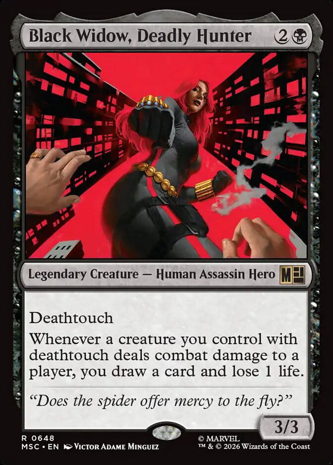 MTG Card Title: Black Widow, Deadly Hunter MSC/648