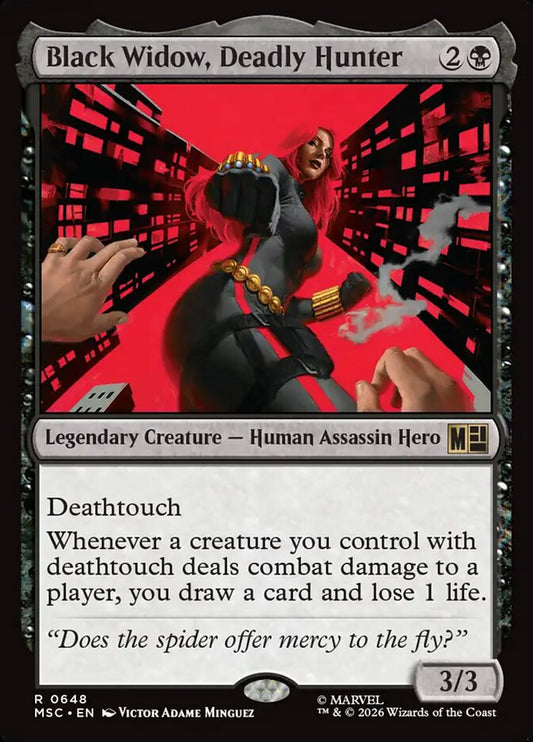 MTG Card Title: Black Widow, Deadly Hunter MSC/648