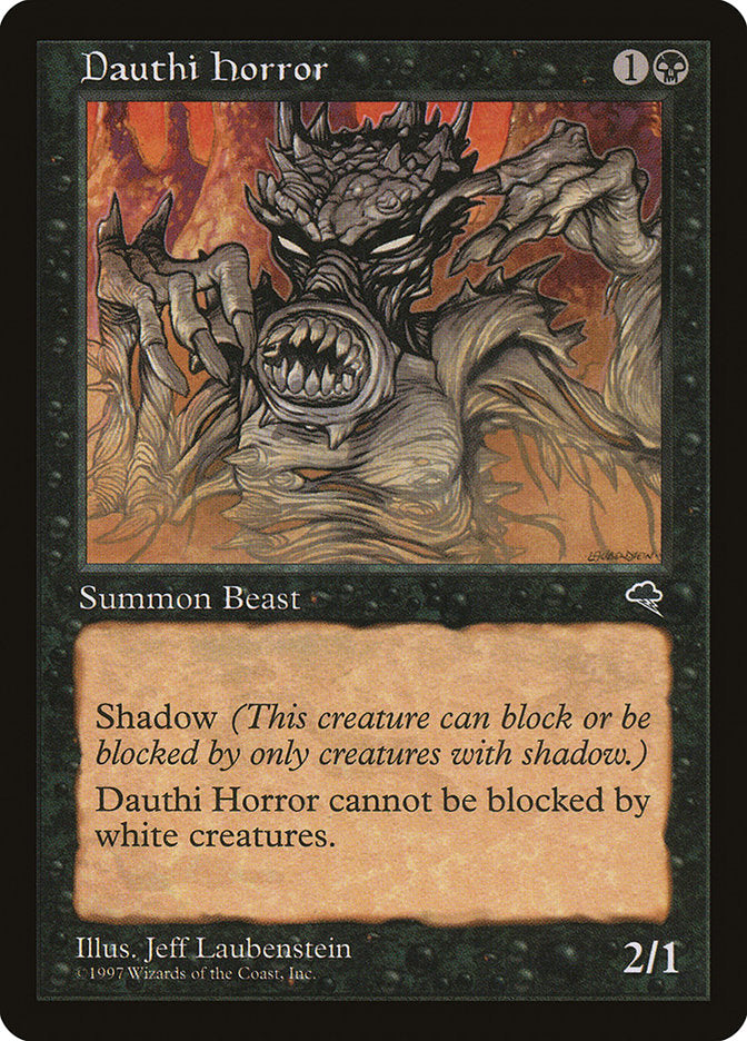MTG Card Title: Dauthi Horror TMP/122
