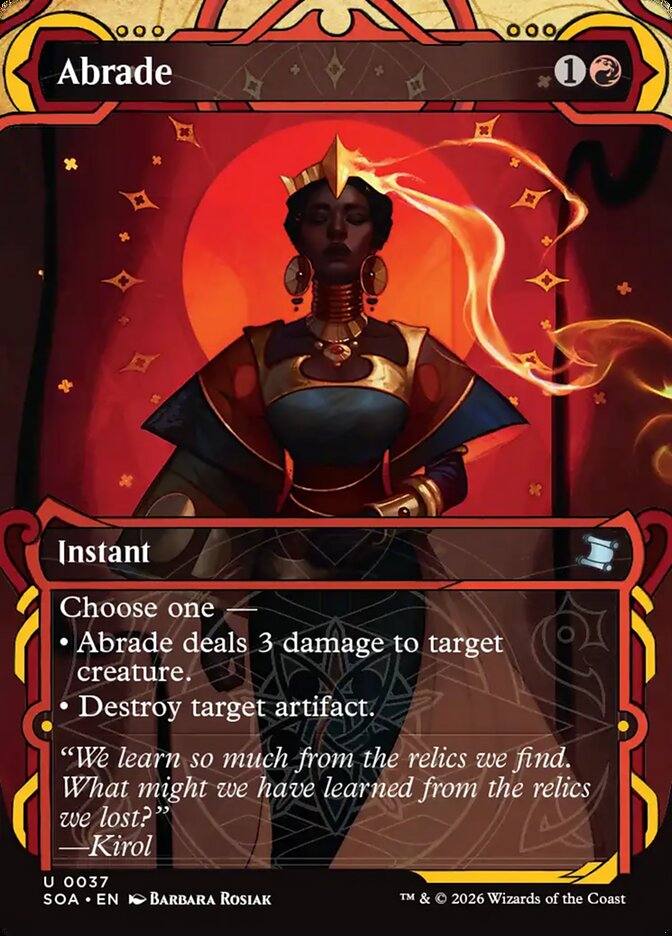 MTG Card Title: Abrade SOA/37