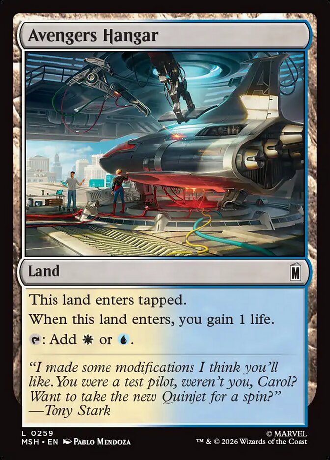 MTG Card Title: Avengers Hangar MSH/259