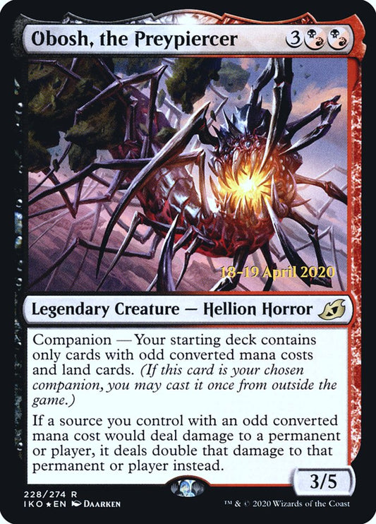 MTG Card Title: Obosh, the Preypiercer PIKO/228s