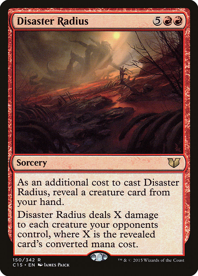 MTG Card Title: Disaster Radius C15/150