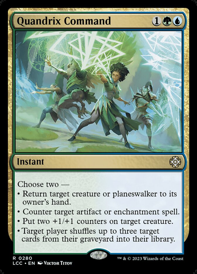 MTG Card Title: Quandrix Command LCC/280