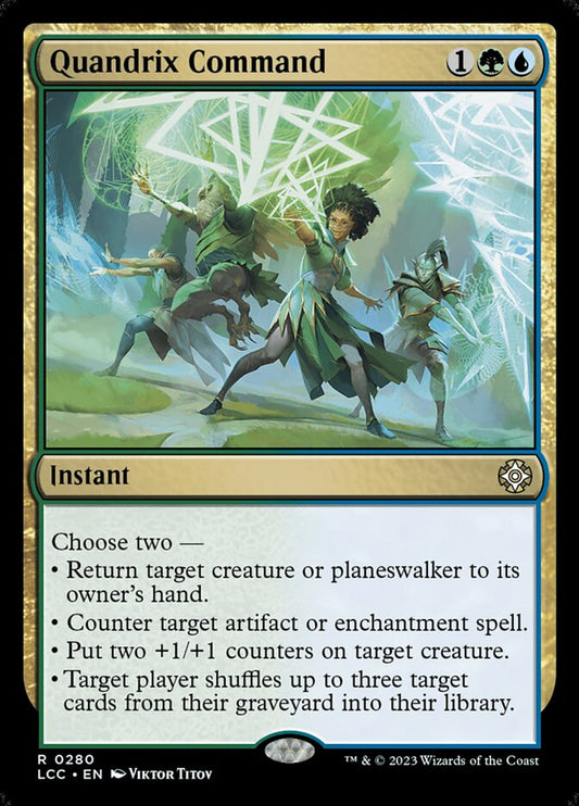 MTG Card Title: Quandrix Command LCC/280