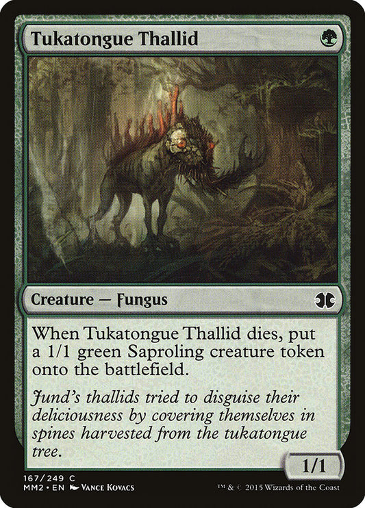 MTG Card Title: Tukatongue Thallid MM2/167