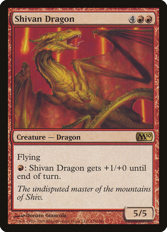 MTG Card Title: Shivan Dragon M10/156