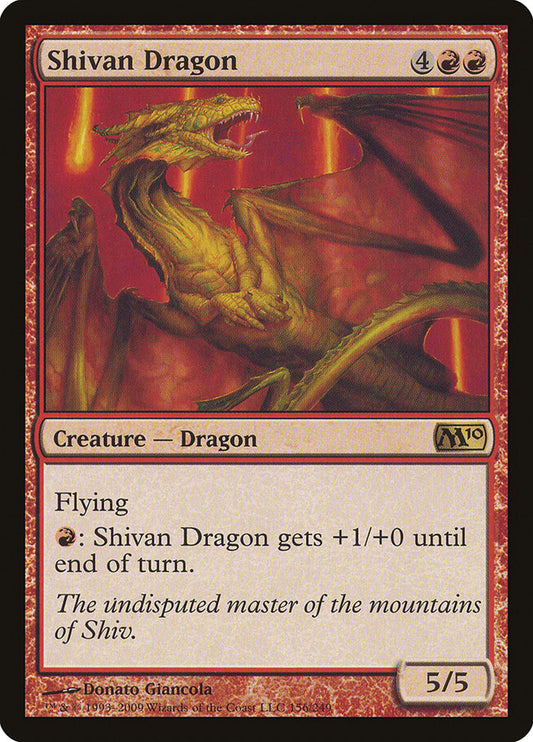 MTG Card Title: Shivan Dragon M10/156
