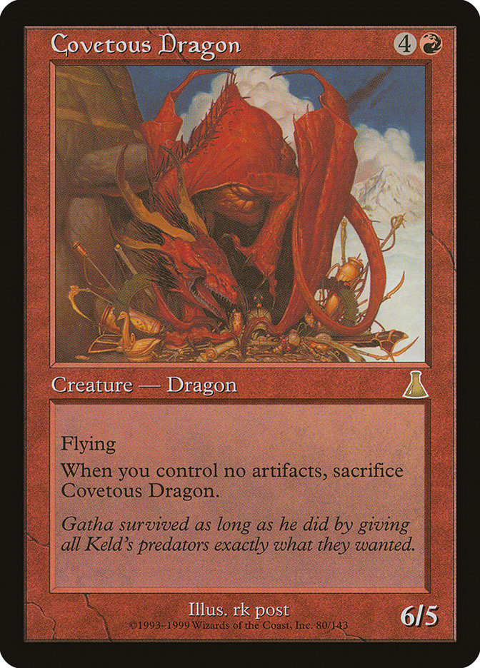 MTG Card Title: Covetous Dragon UDS/80