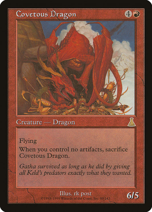 MTG Card Title: Covetous Dragon UDS/80
